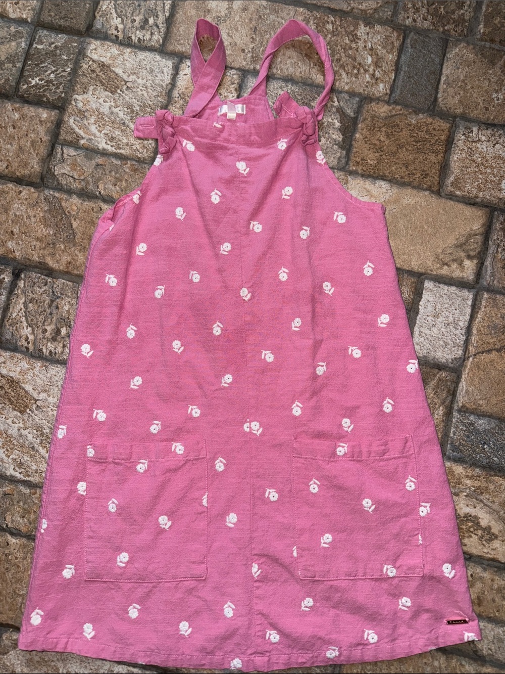 Tahari Pink Floral Pocket Sundress for Girls